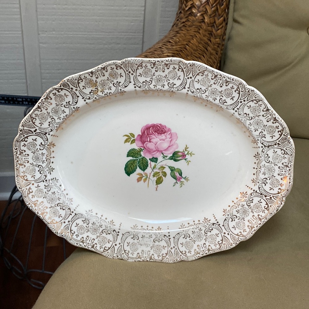 Canonsburg Pottery Briar Rose small platter